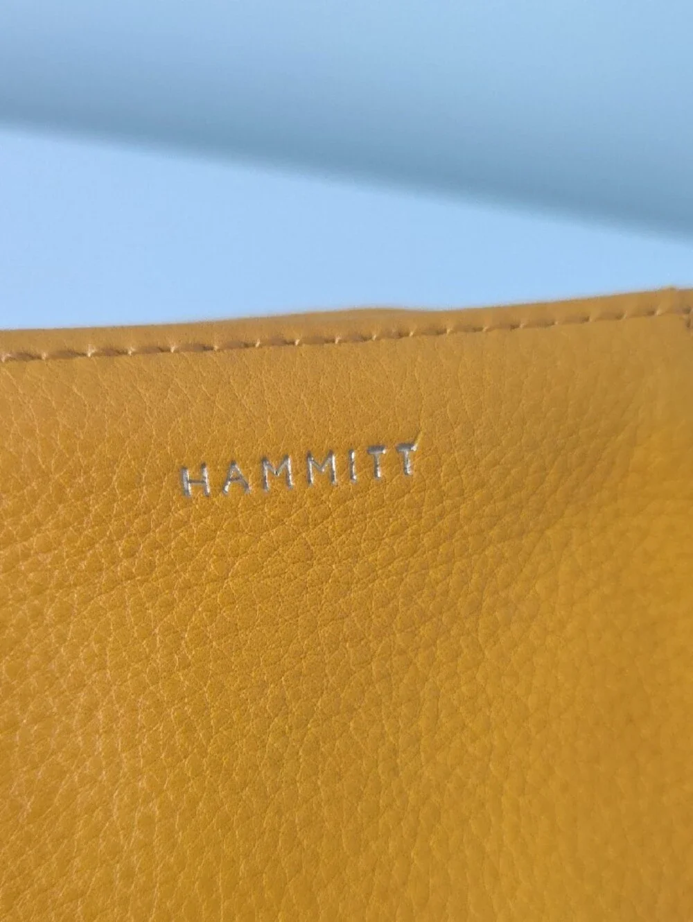 Hammitt Limited Edition 110 North Leather Card Wallet with Gold Studs